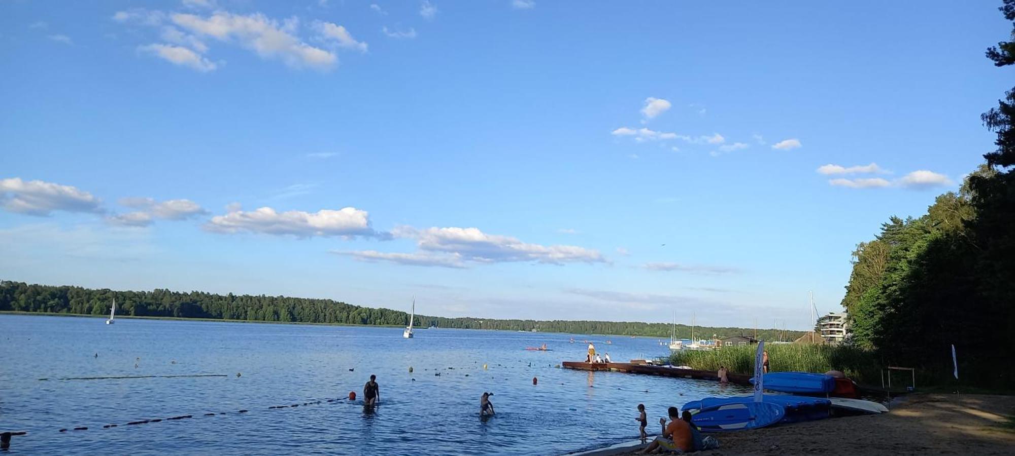 Apartament Bryza Augustow Z Widokiem Na Jezioro Necko Bagian luar foto